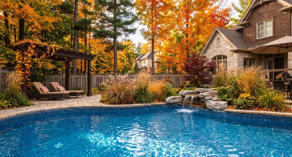 Canadian Suburban Backyard Pool